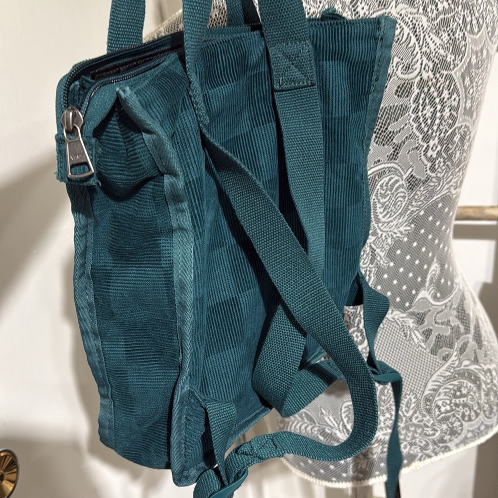 Vans Green Corduroy Mini Backpack - Casual Bag - Picture 12 of 13
